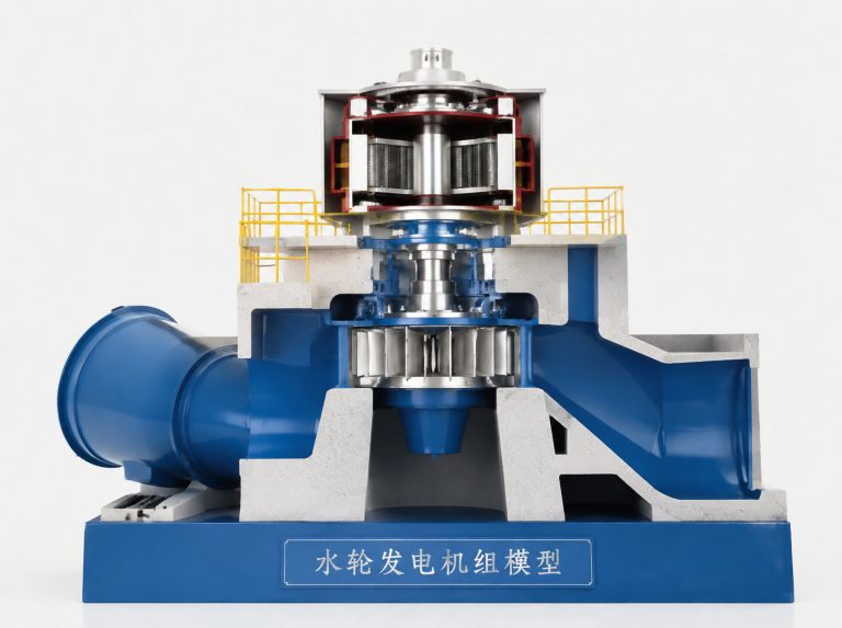 嘉峪关水轮发电机组剖视模型